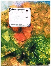 Cover of: Management: Course MBA Management Strategy, Instructor: Carlos L. Rodriguez, Ph.d. for the University of North Carolina at Wilmington, Cameron School of Business