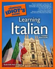 Cover of: The complete idiot's guide to learning Italian