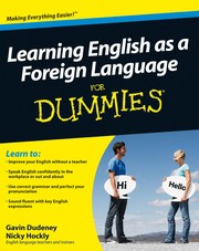 Learning English as a foreign language for dummies by Gavin Dudeney
