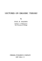 Cover of: Lectures on ergodic theory.
