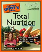 Cover of: Complete Idiot's Guide to Total Nutrition