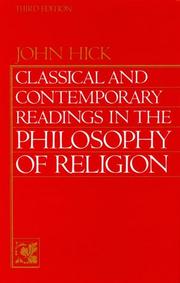 Classical and contemporary readings in the philosophy of religion