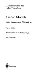 Cover of: Linear Models: Least Squares and Alternatives (Springer Series in Statistics)