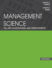 Cover of: Management science: the art of modeling with spreadsheets