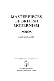 Cover of: Masterpieces of British modernism