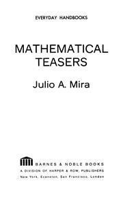 Cover of: Mathematical teasers