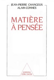 Cover of: Matière à pensée