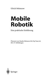 Mobile Robotik by Ulrich Nehmzow