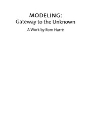 Cover of: Modeling: gateway to the unknown : a work by Rom Harré