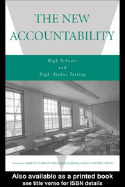 Cover of: The new accountability by edited by Martin Carnoy, Richard Elmore, and Leslie Santee Siskin