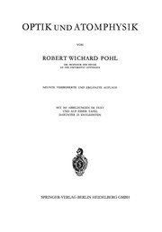 Cover of: Optik und Atomphysik by Pohl, Robert Wichard