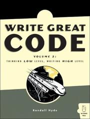 Cover of: Write Great Code: Thinking Low-Level, Writing High-Level