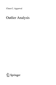 Outlier Analysis by Charu C. Aggarwal