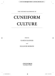 The Oxford handbook of cuneiform culture by Karen Radner, Eleanor Robson