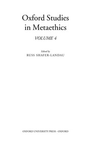 Cover of: Oxford studies in metaethics