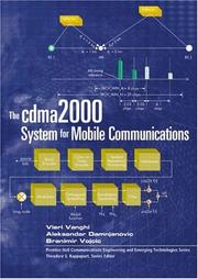 The cdma2000® system for mobile communications by Vieri Vanghi