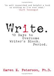 Cover of: Write: 10 days to overcoming writer's block : period