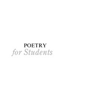 Poetry for students by Sara Constantakis