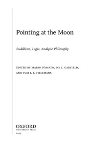 Cover of: Pointing at the moon: Buddhism, logic, analytic philosophy
