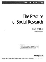 Cover of: The practice of social research by Earl R. Babbie