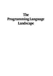 Cover of: The programming language landscape