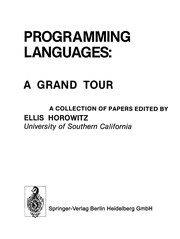 Cover of: Programming Languages: A Grand Tour