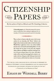 Cover of: Citizenship Papers by Wendell Berry
