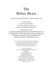 Cover of: The rebus bears by Seymour Reit
