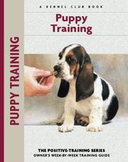 Cover of: Puppy training