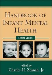 Cover of: Handbook of Infant Mental Health