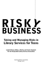Risky business by Linda W. Braun