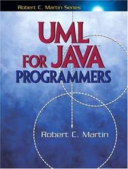 Cover of: UML for Java programmers