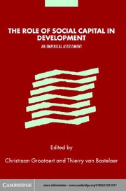 Cover of: The role of social capital in development by Christiaan Grootaert, Thierry van Bastelaer, Robert D. Putnam