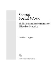 School social work by David R. Dupper