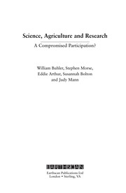 Cover of: Science, agriculture and research by William Buhler ... [et al.].
