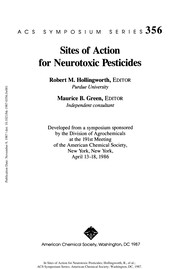 Cover of: Sites of action for neurotoxic pesticides
