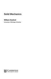Cover of: Solid mechanics