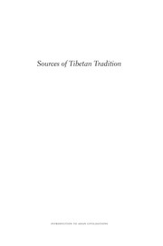 Cover of: Sources of Tibetan Tradition (Introduction to Asian Civilizations)