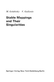 Cover of: Stable mappings and their singularities