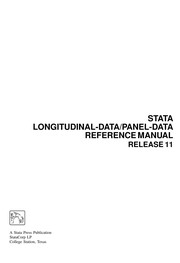 Cover of: Stata longitudinal-data/panel-data reference manual: release 11.