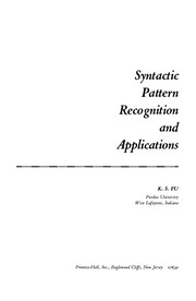 Cover of: Syntactic pattern recognition and applications