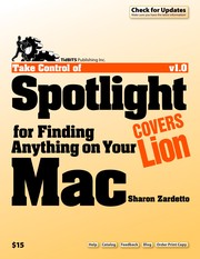 Cover of: Take control of Spotlight for finding anything on your Mac by Sharon Zardetto Aker