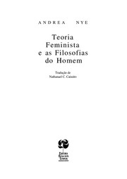 Cover of: Teoria feminista e as filosofias do homem