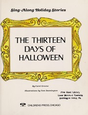Cover of: The thirteen days of Halloween