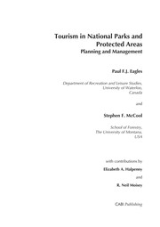 Cover of: Tourism in national parks and protected areas by Paul F. J. Eagles