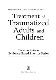 Cover of: Treatment of traumatized adults and children by Edited by Allen Rubin, David W. Springer.
