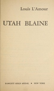 Cover of: Utah Blaine