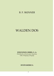 Cover of: Walden dos by B. F. Skinner