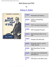 Cover of: Wall Street and FDR