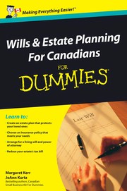 Cover of: Wills and Estate Planning For Canadians For Dummies